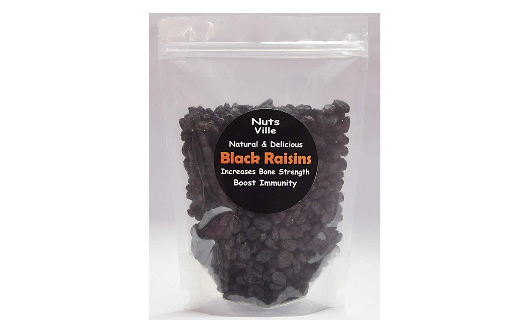 Nuts Ville Black Raisins    Pack  500 grams